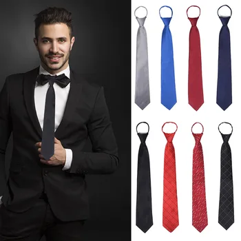 2019 Uus Meeste Lukuga Sidemed Eel Seotud Zip Klassikaline Kõhn Necktie Pulm Äri Lips Corbatas Para Hombre Meeste Laisk Sidemed
