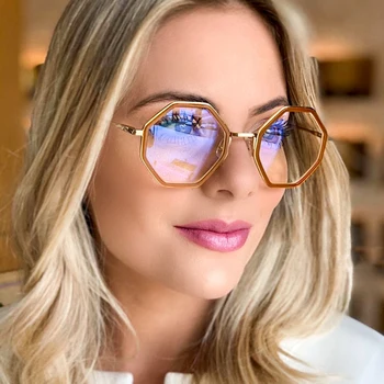 2020. aasta Uus fashion square prillide raamid naiste Luksus brändi disainer TR90 Metallist raami optiline prilliraamid