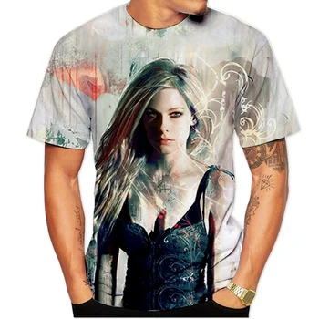 2020. aasta Uus Mood 3D Trükitud Avril Lavigne Hip-Hop Vaba aja veetmise T-särk Naiste/Meeste Suve-O-kaeluse jaoks Mugav Vabaaja Riided Meestele