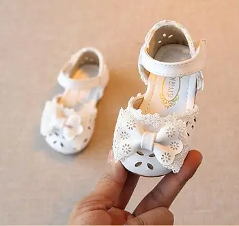 2020. aasta Uus Pits Bowtie Printsess beebi tüdruk sandaalid Hot müük PU nahast Beebi suve kingad laste Tossud sandaalid chindren