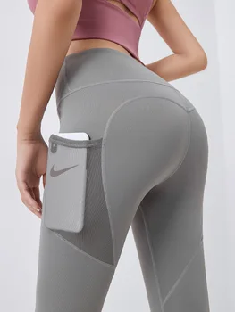 2020. aasta uus Virsiku hip-tõste fitness püksid õhuke kiire-kuivatamine venitada sport säärised võrgusilma külje taskud töötab legging jooga püksid