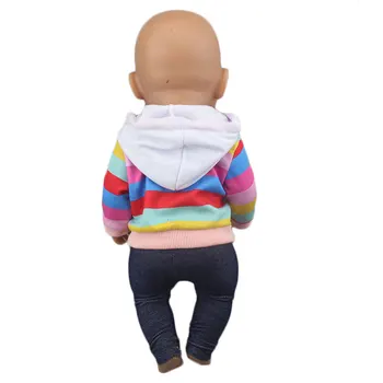 2020 Armas vikerkaar sobib Sobib 43cm Baby Doll 17 Tolline Uuestisündinud Baby Doll Riided