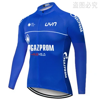 2020 gazprom camisa de ciclismo meeste Pikk Varrukas bike jersey mehed suvel, Talvel jalgrattaga jersey ciclismo 2020. aasta MTB maillot ciclismo
