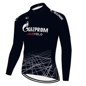 2020 gazprom camisa de ciclismo meeste Pikk Varrukas bike jersey mehed suvel, Talvel jalgrattaga jersey ciclismo 2020. aasta MTB maillot ciclismo