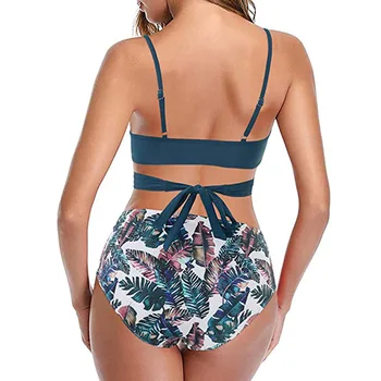2020 Push Up Sexy Bikini Set Rist Sidemega Supelrõivad Naiste Ujumistrikoo Naine Rihm Pluss Suurus XXL trikoo Kõrge Vöökoht Beach