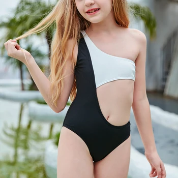 2020 Segast Laste Ujumistrikoo Õõnes Monokini Ühes Tükis Ujumisriided Üks-Kanda Teismeliste Tüdrukute Suvel BeachWear Ujumispüksid
