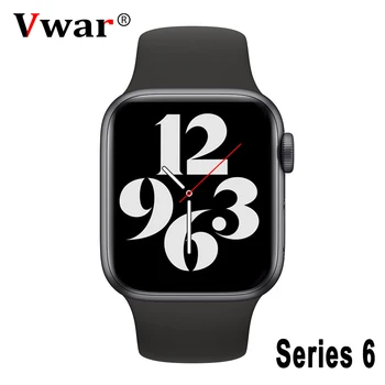2020 Vwar FLY2 6. Seeria GPS Smart Watch IP68 Veekindel EKG 44mm Sport Smartwatch koos Siri jaoks iPhone, Android IWO 13 Max VS W56