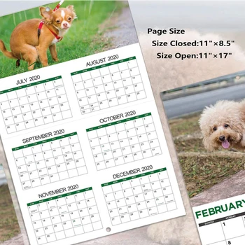 2021 Kalender Gag Kingitus Tüssata Koera Kaka Seinakalender Jant Laua Kalender Kodu Kaunistamiseks Ornament Igapäevased Toimingud