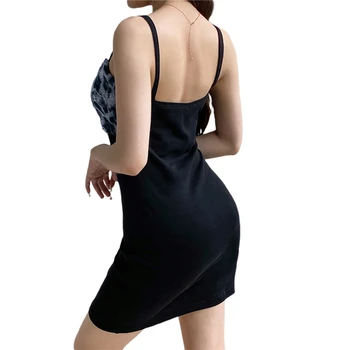 2021 Mood Naiste Sexy Varrukateta Pilduma Kleit Juhuslik Kontrasti, Värvi Pleisse V Krae Kõrge Vöökoht One-piece Suvel Mini Kleit