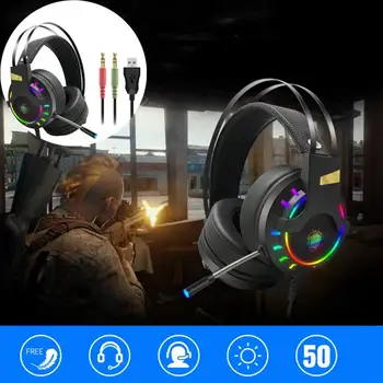 2021 Stereo Gaming Kõrvaklapid Mängude Peakomplekti 3,5 mm Üle-Kõrva-Mikrofoni Jaoks N-Lüliti Surround Sound Stereo Mäng Peakomplekt