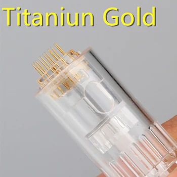 20PCS Titaniun Kuld Elektrilised Derma Pen Nõelad 12 pin-MYM Kassett Auto Microneedle Derma Pen 12 pin Dr. Pliiatsit, Nõela Ots