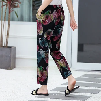 22 Värvid 2020 Naiste Suvised Vabaaja Püksid, Pliiats XL-5XL Pluss Suurus Kõrge Vöökoht Püksid Trükitud Elastne Vöökoht keskeas Naiste Püksid