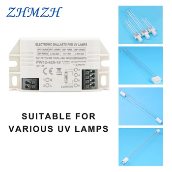 220V 4-18W Universaalne Elektrooniline Ballast Jaoks G23 UV Lamp G10q Ultraviolett Germicidal Desinfitseerimine Lamp G5 UVC Steriliseerimiseks Tuled