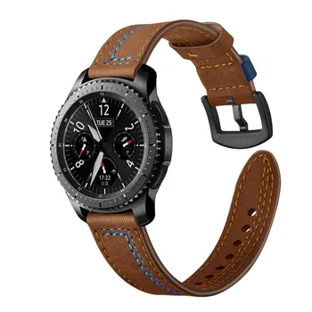 22mm Ehtne Nahk Watchband Samsung Käik S3/ Gear 2 Neo/Live Amazfit Tempo/Stratos 2 Quick Release Bänd Kella Rihm