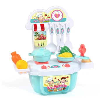 22pcs Mini Köök Mänguasjade Komplekt Lapsed Teeselda Mängida Plastikust Simulatsiooni Toidu Cooking Tabel Set Laste Puzzle Mänguasjad Poiss, Tüdruk Kingitused