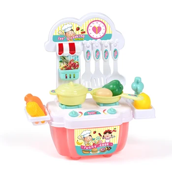 22pcs Mini Köök Mänguasjade Komplekt Lapsed Teeselda Mängida Plastikust Simulatsiooni Toidu Cooking Tabel Set Laste Puzzle Mänguasjad Poiss, Tüdruk Kingitused