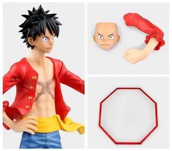 24cm Luffy One Piece Anime Tegevus Joonis PVC Kogumise Mudeli mänguasjad jõulukingiks tasuta shipping