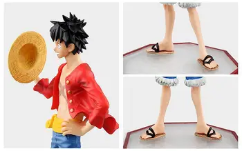 24cm Luffy One Piece Anime Tegevus Joonis PVC Kogumise Mudeli mänguasjad jõulukingiks tasuta shipping