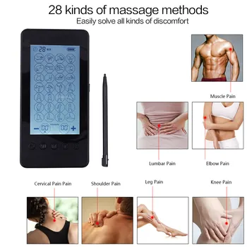 28-Mode Kümneid Ühik Lihaste Stimulaator Ems Kümneid Ühik Elektrilised Tagasi Massager Slimming Belly Keha Massaaži, Nõelravi Füsioteraapia
