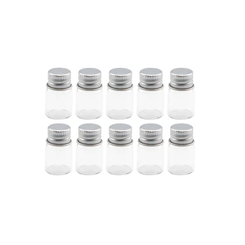 2ml Mini Klaasist Pudelid Ehted Pakkimine Alumiiniumist Kaas Tühi, kes Soovib Purgid Konteinerid 100tk Kosmeetika Parfüümid Viaali, Käsitöö, Kingitused