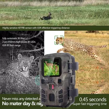 2TK/1Lot Eluslooduse Õpperada Kaamera Jahindus 1080P 20M POutdoor Kaamerad Skautlus Järelevalve Mini301 Öise Nägemise Foto Lõksu