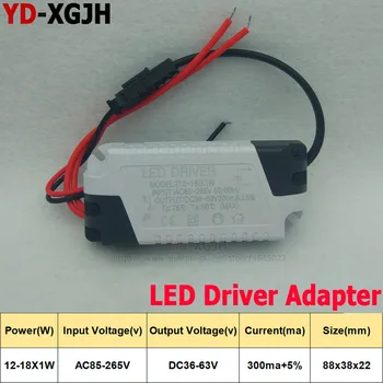 2TK 220V LED Konstantse voolu Draiveri 4-7 8-12 12-18 18-24 25-36X1W Toide Väljund 300mA 240mA Väline LED Allvalgusti