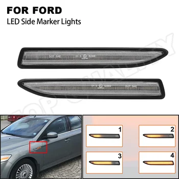 2tk Dünaamilise LED-pidurituled Valguse Lambid Kollane Tuli Ford Mondeo Mk4 Luukpära Sedaan Estate (BA7) 07-15