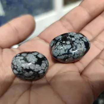 2tk Loomulik Lumehelves obsidian Crystal Palm Kukkunud Kivi Tervendav Isend Massaaž Roosa Loodusliku Kvartsi Kristallid
