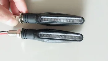 2tk Mootorratta suunatuli LED-Voolav Vesi Amber Blinkers Paindlik Bendable Näitaja Flashers Lamp Honda Yamaha