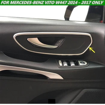 2TK Tarvikud Mercedes-Benz Vito W447 2016 2017 2018 Auto Uks Tõmba Ukselink Käepide Kaussi Vormimise Kate Kit Sisekujundus