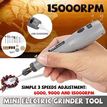 3 Kiirust, Täpsust Micro Electric Drill DIY Rotay Tööriistad Elektrilised Veski Multifunktsionaalne Graveerimine Pen Poleerimis -, Lihvimis Masin