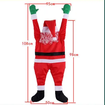 #35 Jõulud Rippuvad Santa Masti Sees Vihmaveerennid Katuse Väljas Kaunistamiseks Suur 5ft Santa Claus Isikupärastatud Rippuvad Ornament