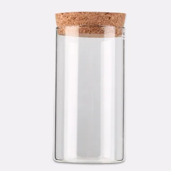 350ml Selge, Läbipaistev kuumuskindlast Klaasist Pudel Suletud Korgi Oad teelehed Ladustamise Mahuti Vaas