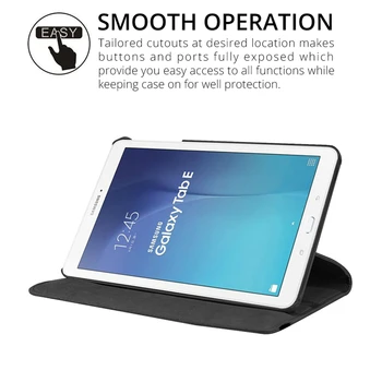 360 Pöörlev Magnet Smart Case Cover for Samsung Galaxy Tab E 9.6 SM-T560 T561 PU Nahk Seista Smart T560 Tablett Juhtudel Funda