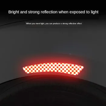 3D Auto peegeldav kleebised sobivad rearview mirror auto uks pagasiruumi kaitseraua kokkupõrke-hoiatus kleebised