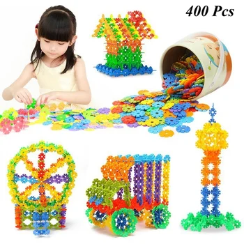 400 Tk 3D Puzzle Mosaiikpildi Plastikust Lumehelves Hoone Mudeli Puzzle Haridus Luure Mänguasjad Lastele WYQ