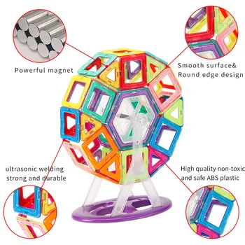 41pcs Mini Magnet Disainer Ehitus-Set ABS Plastikust Magnet ehitusplokid Haridus Mänguasjad Lastele, Lapsed juguetes