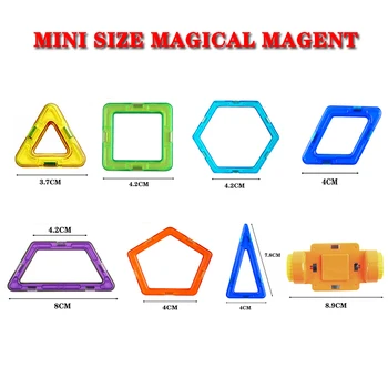 41pcs Mini Magnet Disainer Ehitus-Set ABS Plastikust Magnet ehitusplokid Haridus Mänguasjad Lastele, Lapsed juguetes