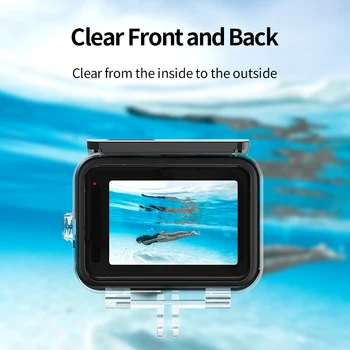45M Veekindel puhul GoPro Hero 9 Veealuse Veekindel kaitseümbrise puhul GoPro Action Kaamera kiirkinnitustega Mo