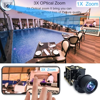 4K 8MP IP Kaamera Moodul Starlight UHD IP PTZ Võrgustik CCTV kaamera moodul Moodul Juhatuse 3X Zoom-3.6-11mm Mootoriga Objektiiv Sony Onvif