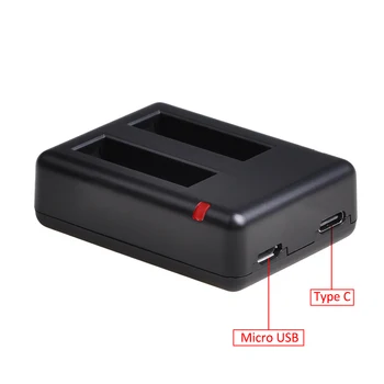 4TK 1200mAh ONE X Aku Insta360 ÜKS X Kaamera Akud+Dual USB-Laadija koos C-Tüüpi Sadam