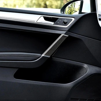 4tk/Komplekt Carbon Fiber Hõlmab Auto Ukse Käepide Dekoratiivsed Kleepsud VW Golf 7 2013 - 2017