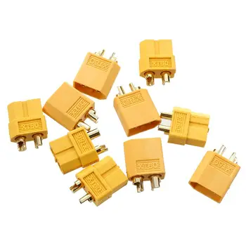 5 paari kollane nailonist XT60 T - plug Lipoic pistikupesa RC Kuld plug adapter