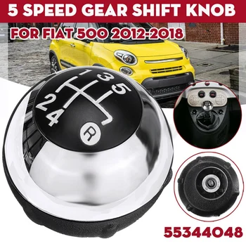 5 Speed Manual MT Chrome Auto Gear Shift Knob Fiat 500 2012-2018 55344048