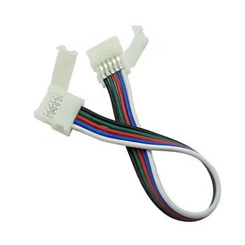 50/100tk 2pin 3pin 4pin 5pin 6pin connector topelt clip Pistik Kaabel 3528 WS2812 5050 RGB RGBW RGBWW LED Valgus