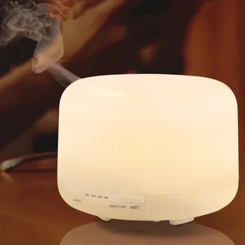 500ml Ultraheli Õhu Niisutaja Aroma eeterlik Õli Hajuti Aroomiteraapia Hmidificador 7 Värvi Muuta LED Night Light Kodu