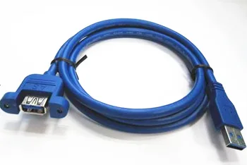 50cm USB 3.0 naine panel mount USB A male angled ühendage pikendusjuhe