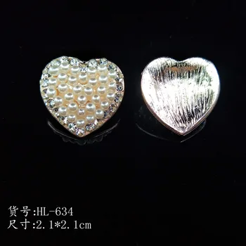 50TK 21mm KC Kulla toon Sulamist Materjali Imitatsioon Pearl Kristall Südame Võlu Ripats Pea Pulm DIY Käsitöö Ehted Tegemine