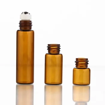 50tk/palju 1ml 2ml 3ml 5 ml merevaiguvärvi Klaasist Roll-on Pudel eeterlik Õli Pudelit Tühi Kosmeetika Konteinerid Korduvtäidetavaid Pudel