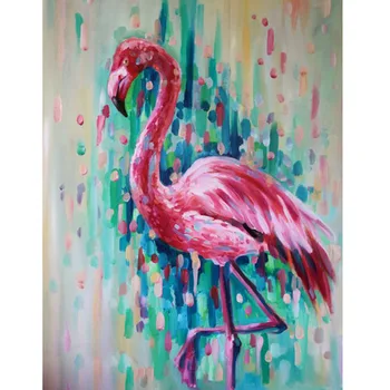 5d DIY Diamond Maali Flamingo,linnud,5D Diamond Tikandid Stitch Rist, rhinestone Näputöö Kodu Dekoratiivsed,kunst